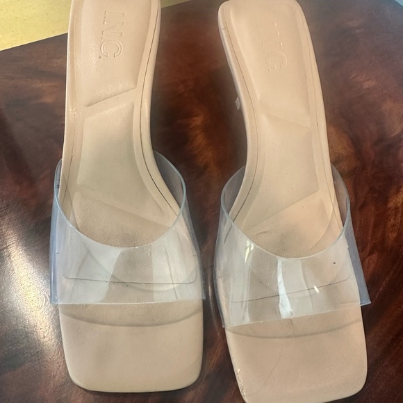 INC International Concepts Women's Heels with Clear Straps - Picture 2 of 6